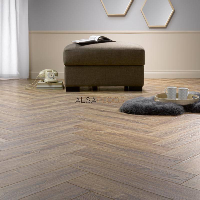 Ламинат "Alsafloor" Herringbone Дуб Балеарский (640*143*12 мм) — купить в Полевском