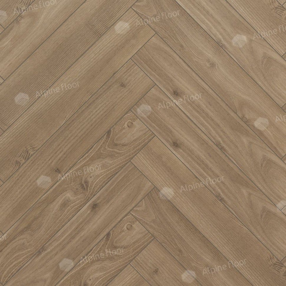 Ламинат "Alpine Floor" Herringbone 12 Дуб Калабрия (600*100*12 мм) — купить в Полевском