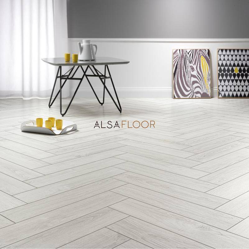Ламинат "Alsafloor" Herringbone Дуб Полярный (640*143*12 мм) — купить в Полевском