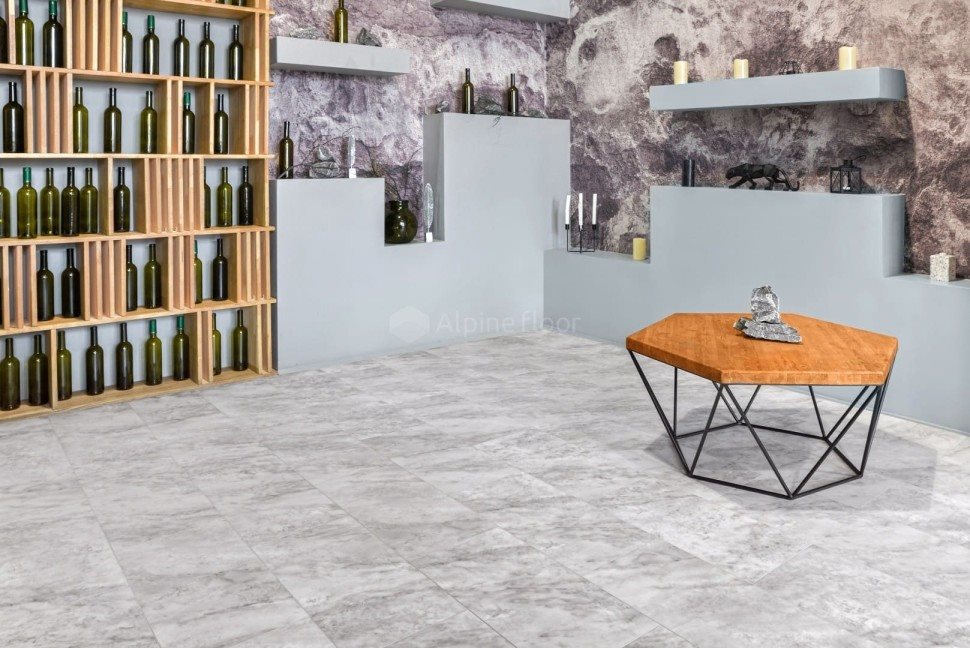 Виниловая плитка "Alpine Floor" Light Stone Чили (608*303*2,5 мм) — купить в Полевском