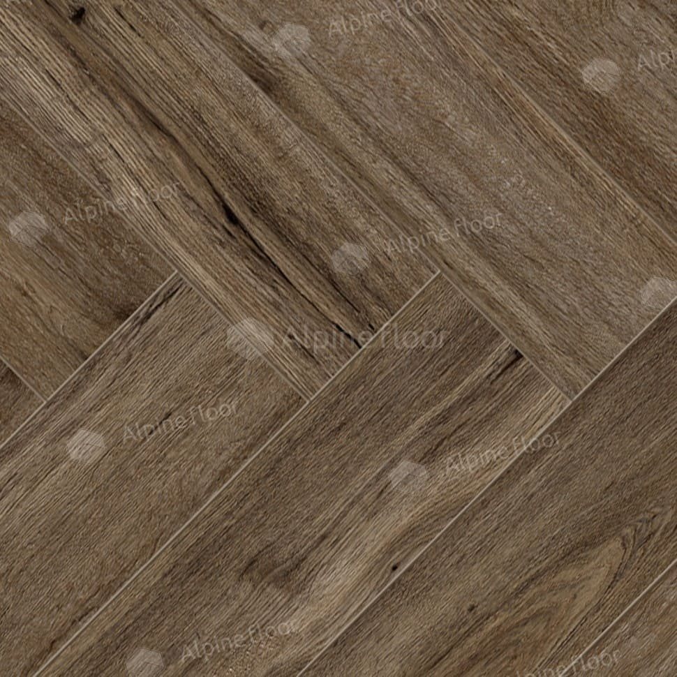 Ламинат "Alpine Floor" Herringbone Дуб Бордо (606*101*8 мм) — купить в Полевском