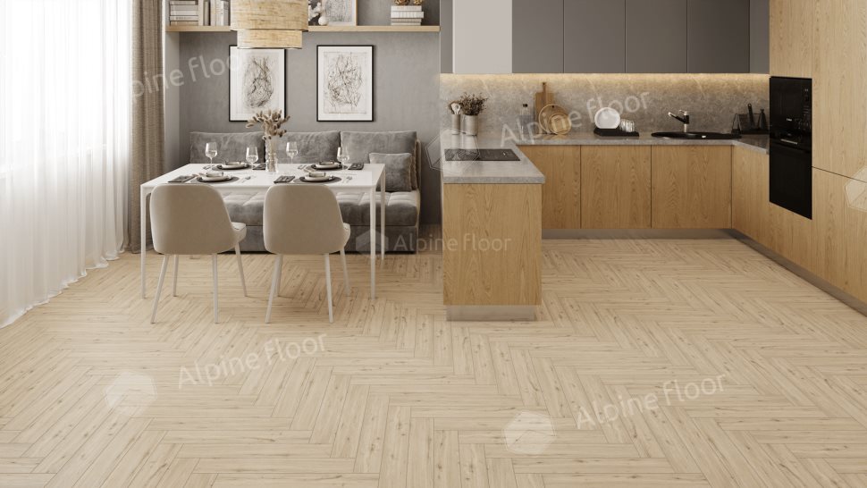 Ламинат "Alpine Floor" Herringbone 12 PRO Дуб Лион (606*101*12 мм) — купить в Полевском