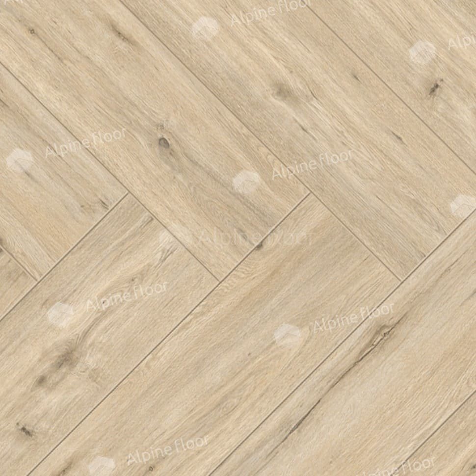 Ламинат "Alpine Floor" Herringbone Дуб Лион (606*101*8 мм) — купить в Полевском