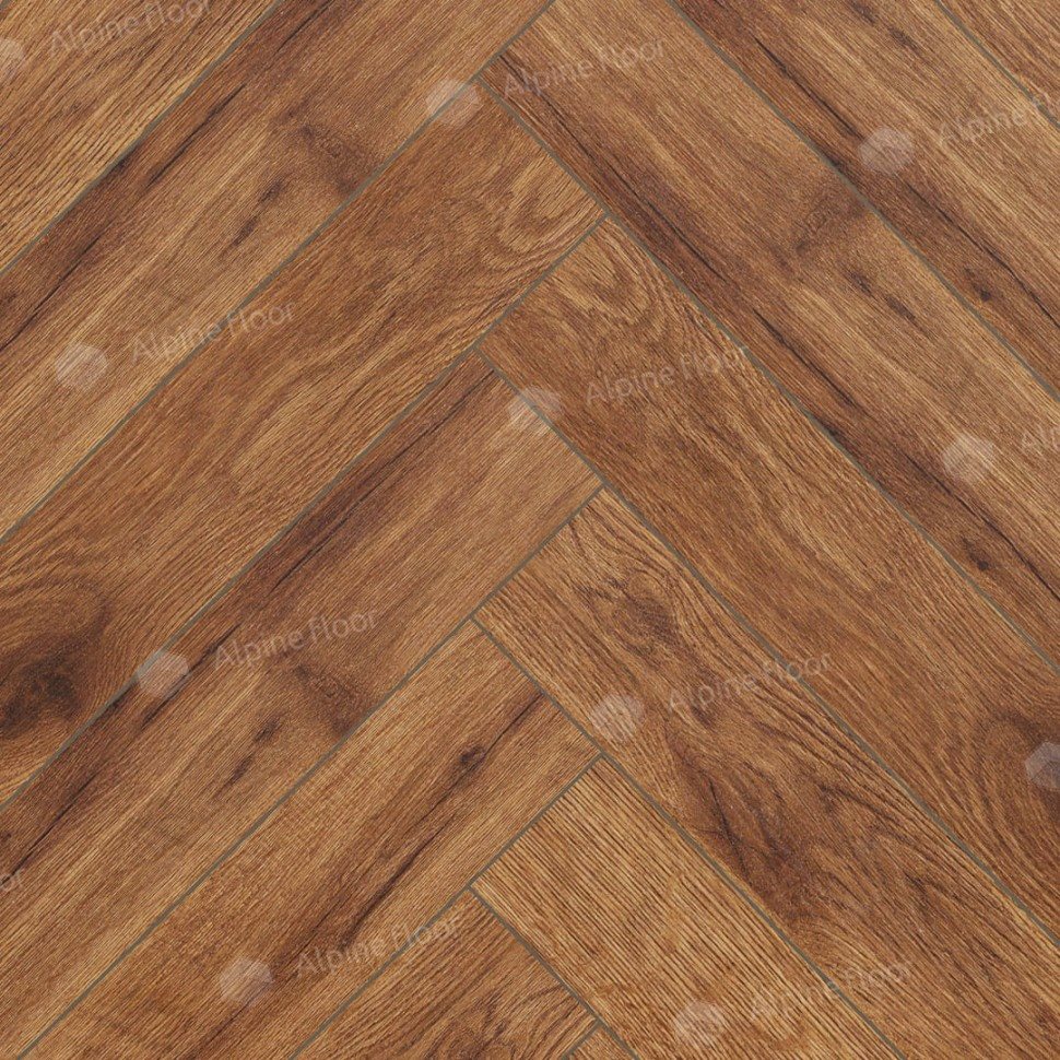 Ламинат "Alpine Floor" Herringbone 12 Дуб Умбрия (600*100*12 мм) — купить в Полевском